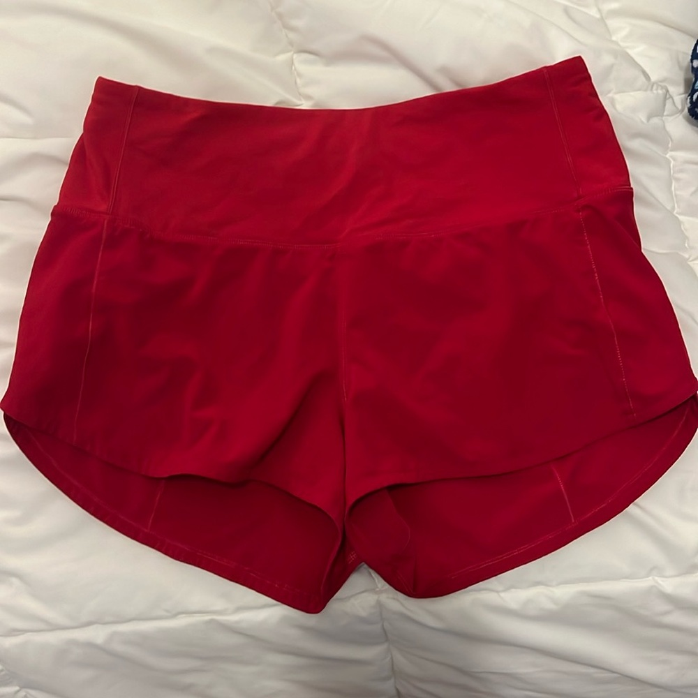 High-Waisted Lululemon Speed Up Shorts